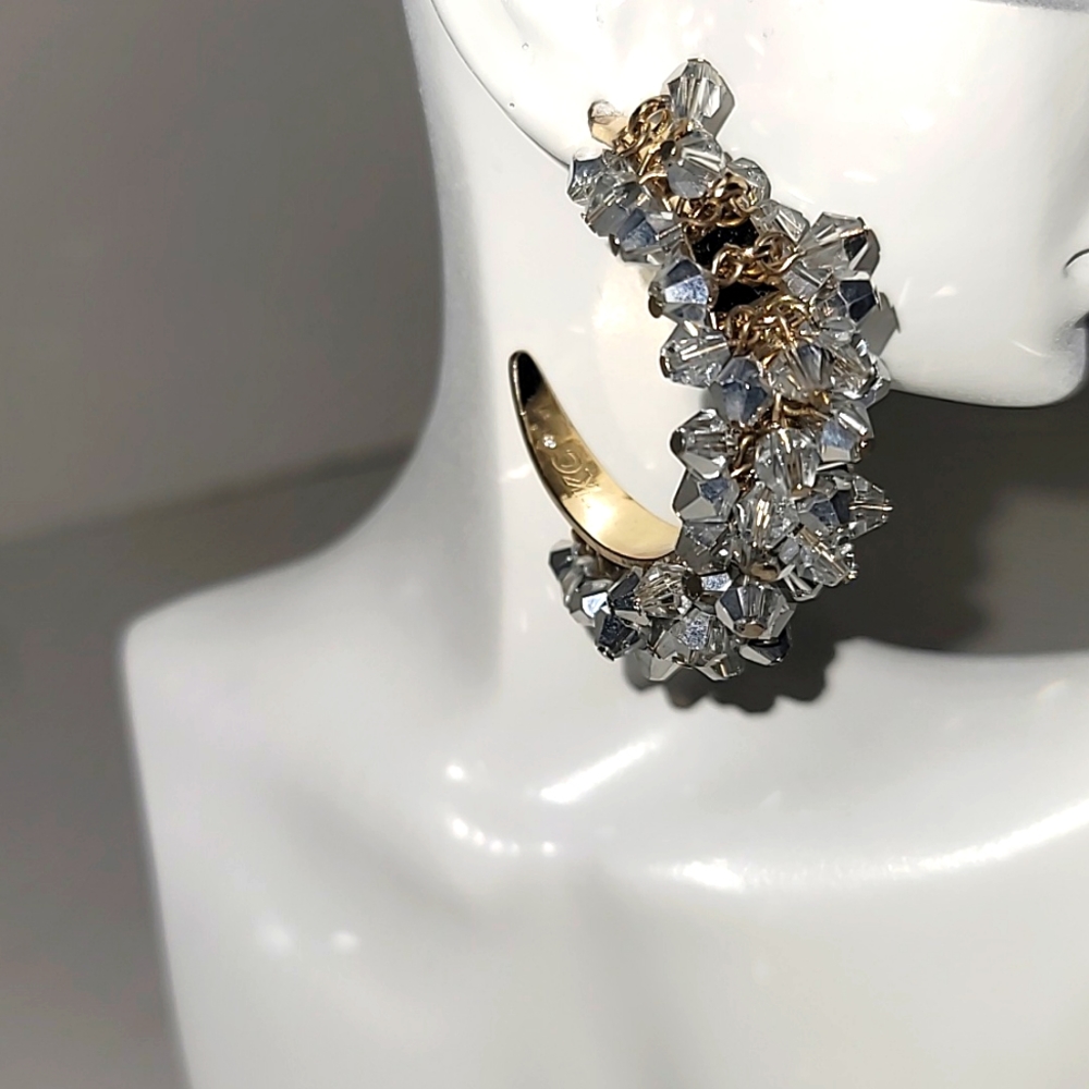 Rhinestone Hoops - Picture 3 of 3
